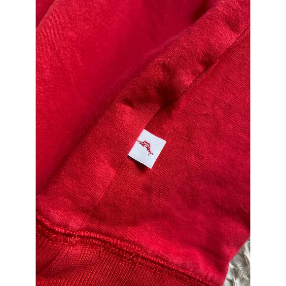 Kids Tommy Bahama Red 1/4 Zip Sweatshirt Sz L 10-12 - Picture 7 of 7